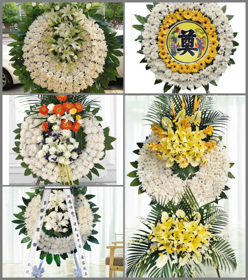 山东青岛莱西市水集街道岗河头村花圈速递